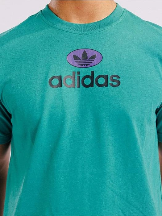 Recycled Polyester Blend Layered Comfort M GRFX Tee - Active Green