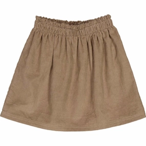 Washable fabric M??sli Shade Corduroy Frill Skirt