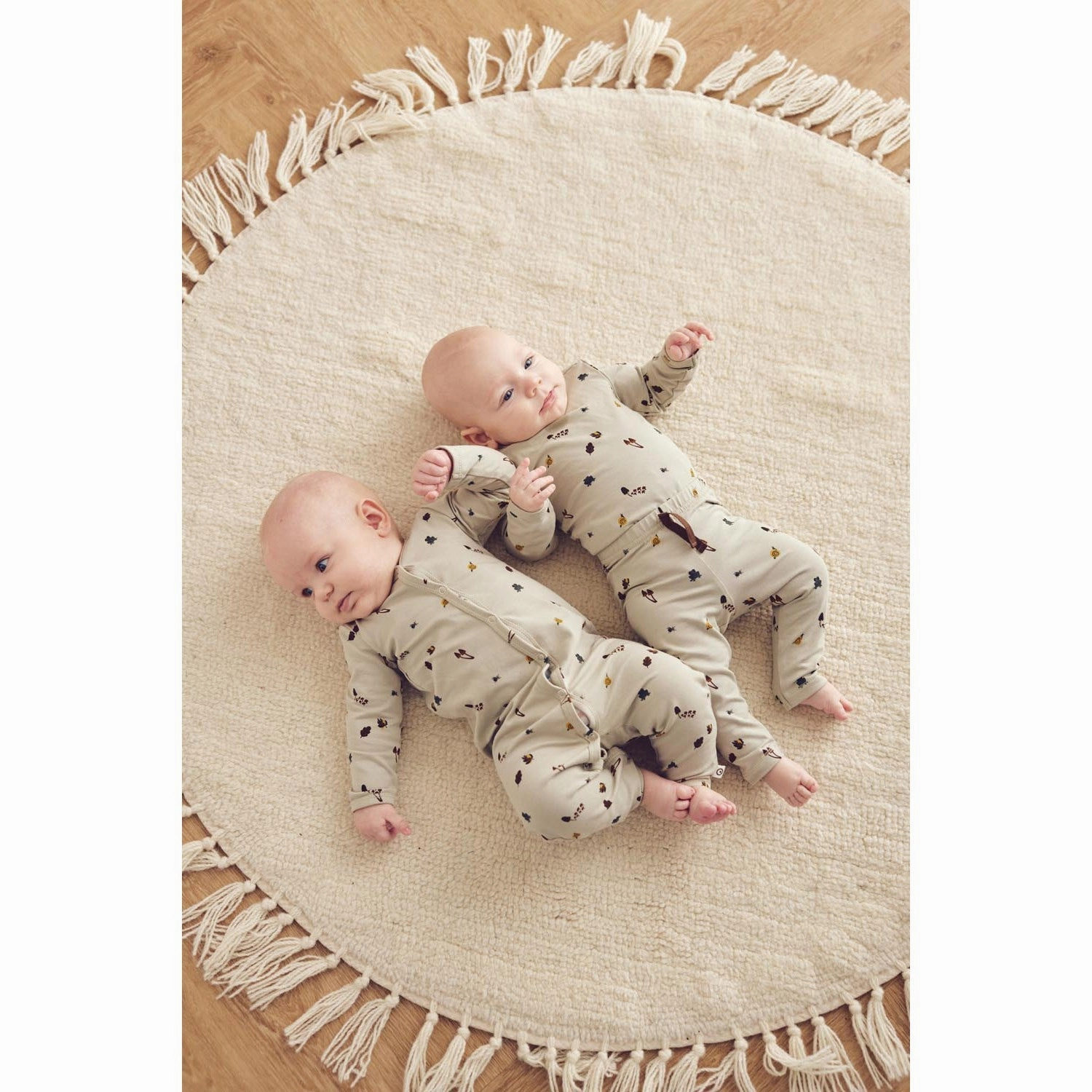 Non-Restrictive Stretch M??sli Soft Green/ Mustard/ Bark Forest Leggings