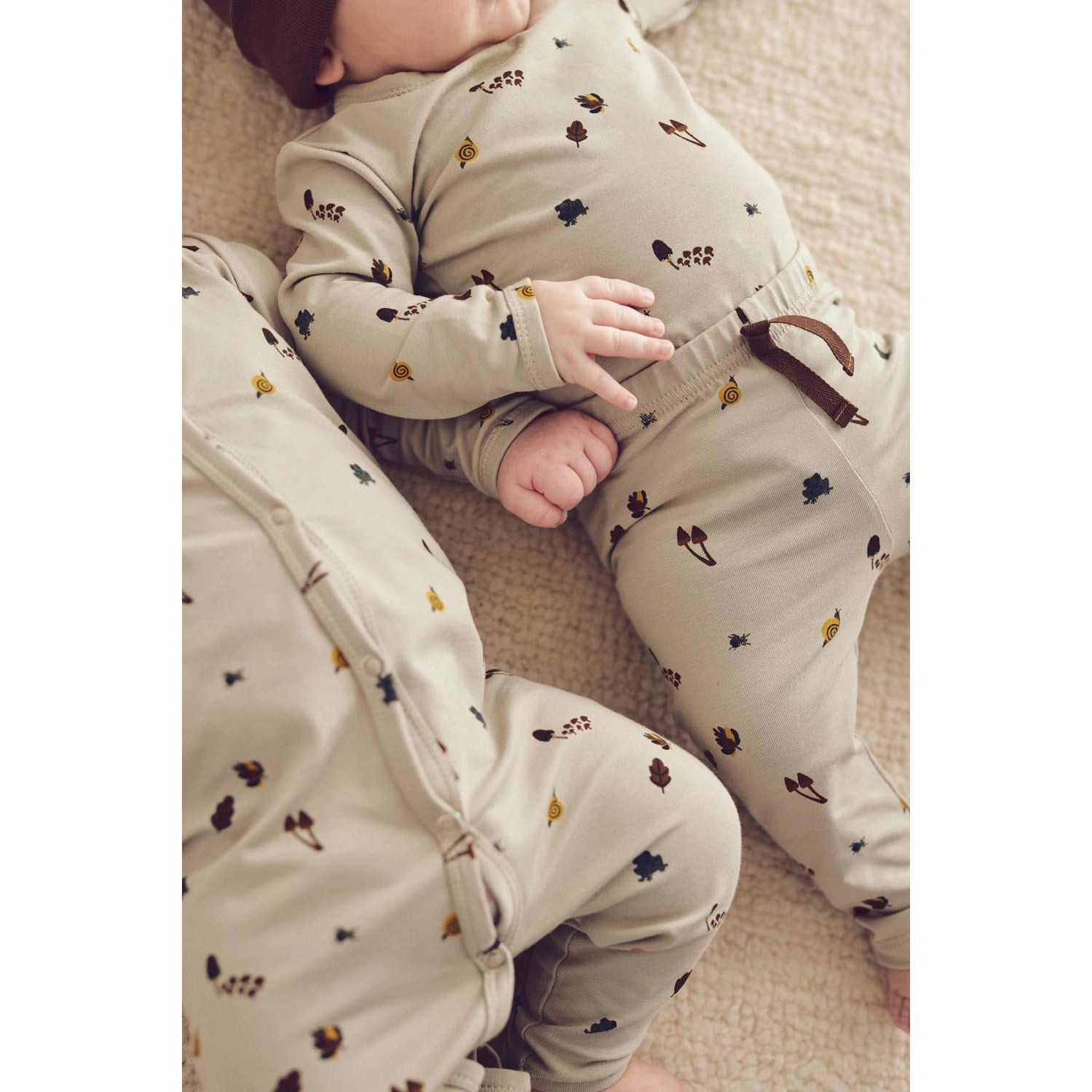 M??sli Soft Green/ Mustard/ Bark Forest Leggings Breathable Material