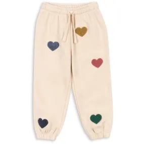 VentilatedMeshPanels cyclist Konges Sl?jd Multi Heart Lou Terry Sweat Pants Ocs