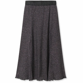 Chic Tones Pleated Construction Mads N?rgaard Gun Metal 2X2 Lurex Salina Skirt