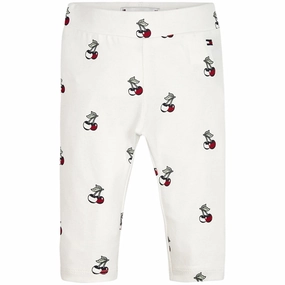 City Walk Beginner Level Sporty Comfort Tommy Hilfiger Baby Leggings Cherry Allover