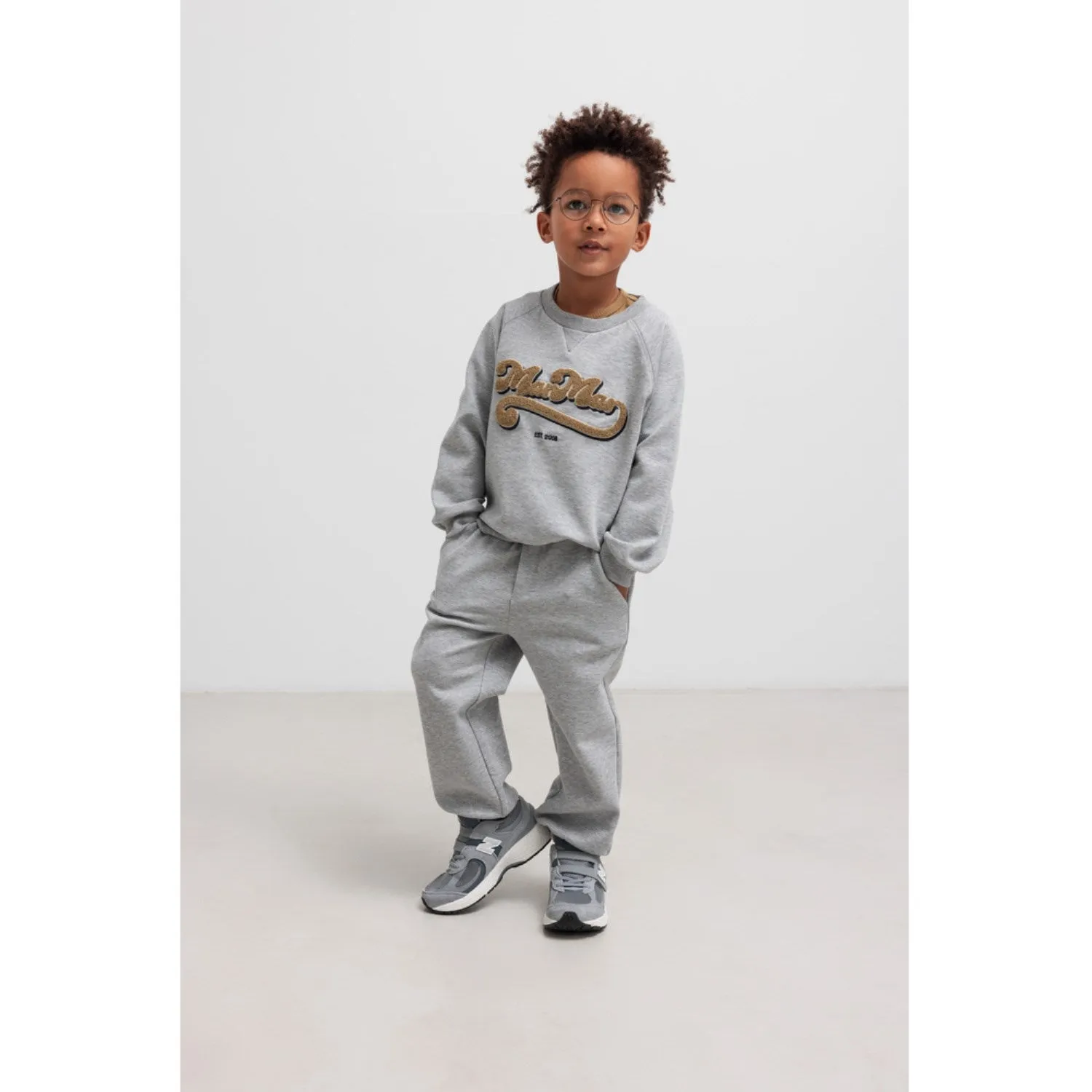 Mobility-friendly Cross Ventilation Matrix MarMar Double Jersey Light Grey Melange Pelon Pants