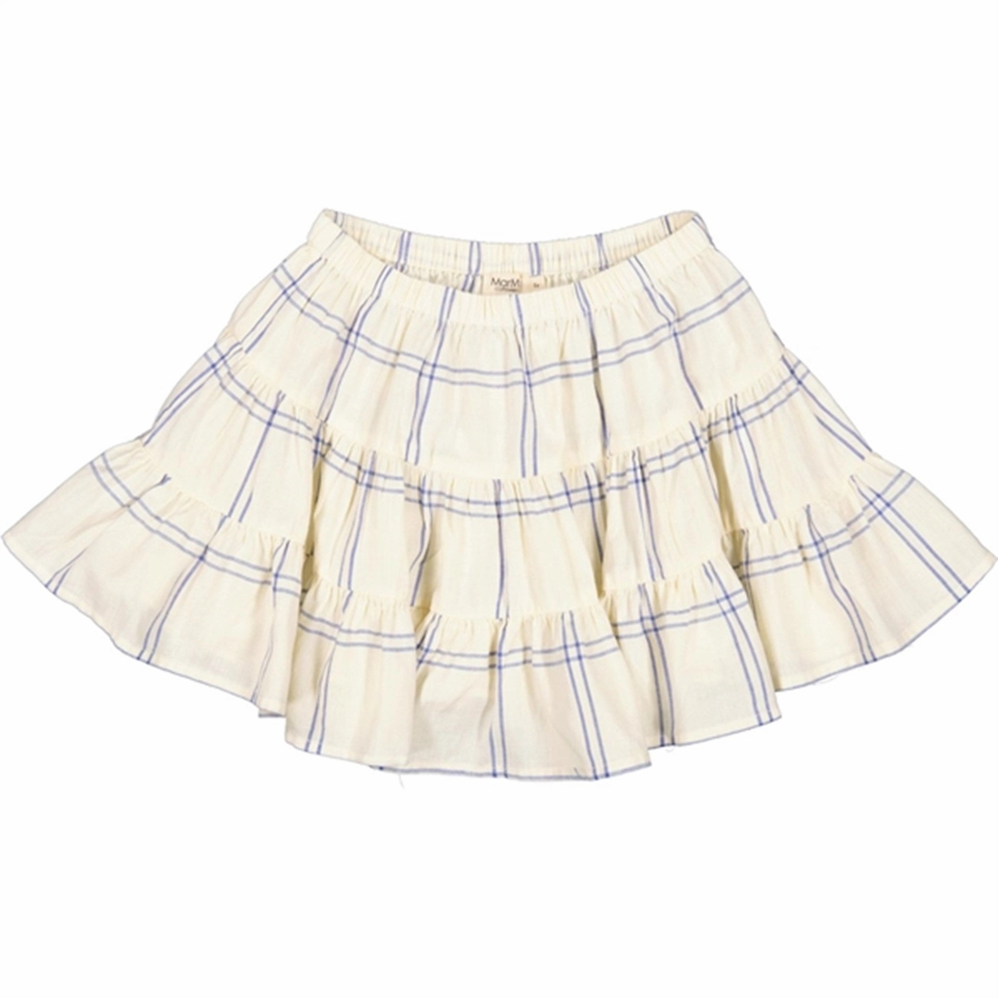 MarMar Blue Check Silvie Skirt Emerging Designer