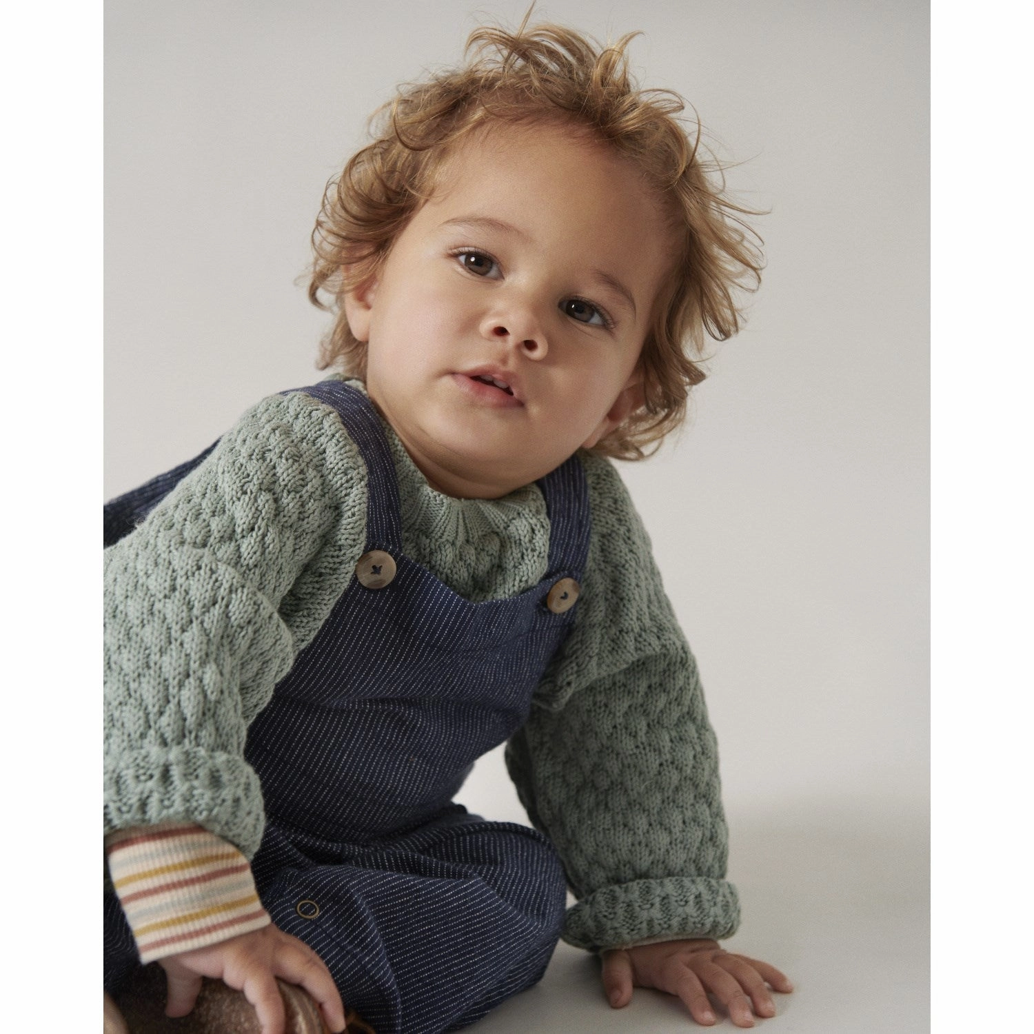 AntiPillingFabric MarMar Chambray Blue Ruben Overalls