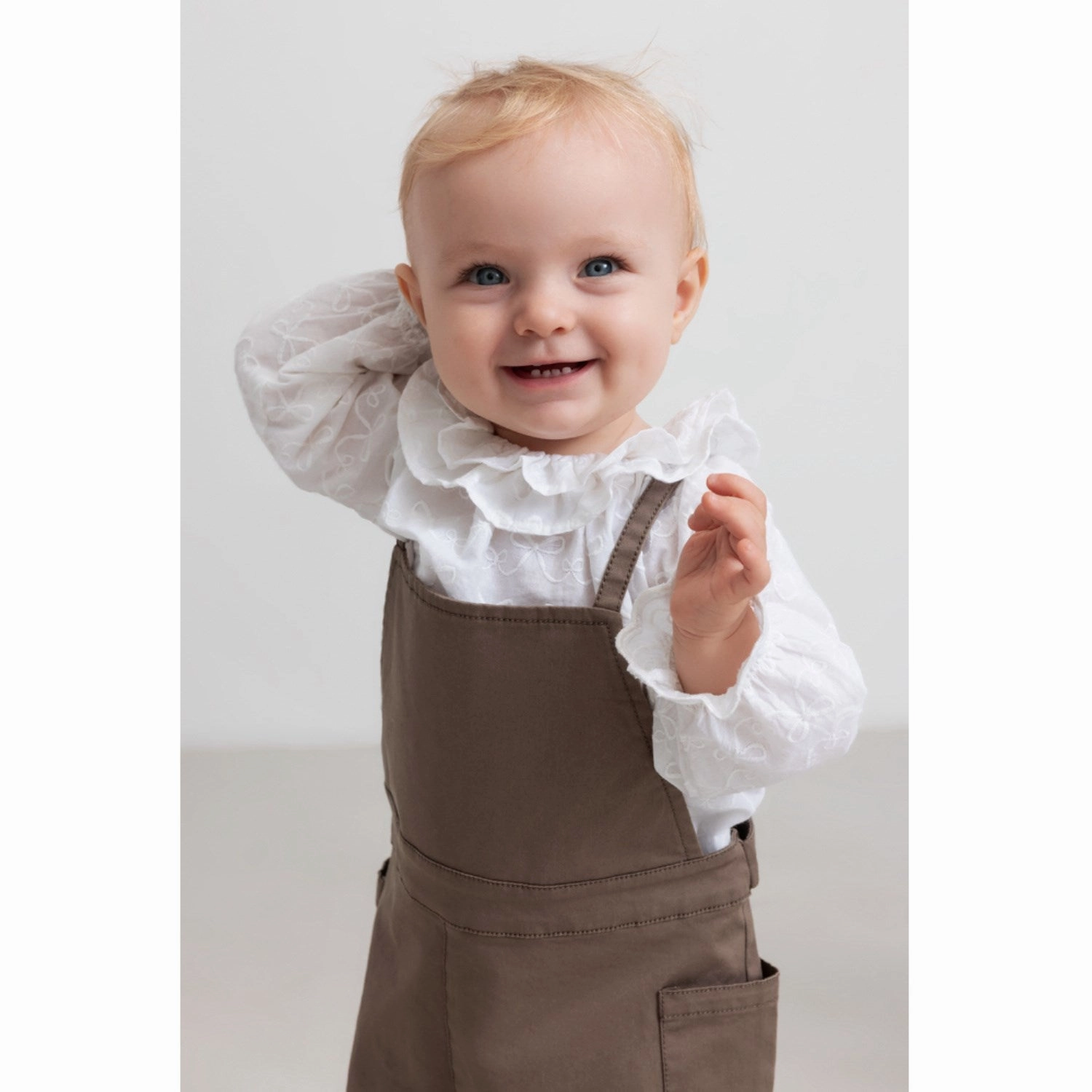 MarMar Chino Twill Dusty Brown Riba B Overalls Rubberized grip