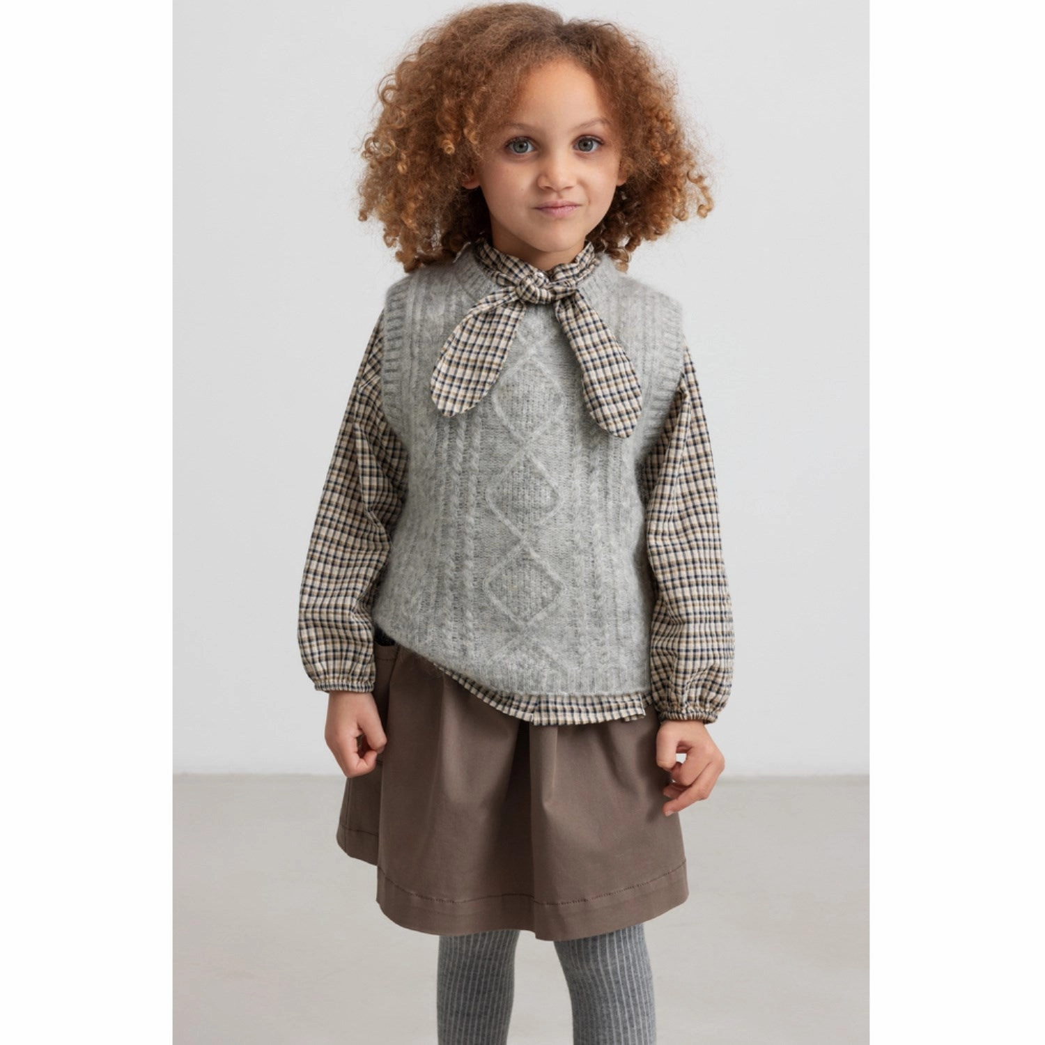 MarMar Chino Twill Dusty Brown Simba Skirt Layered Style