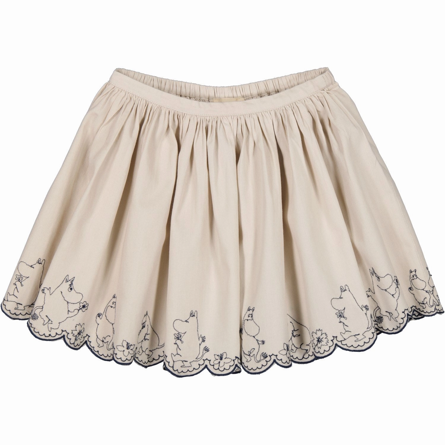 Stretch Comfort MarMar Cotton Texture Dancing Moomins Sus Skirt