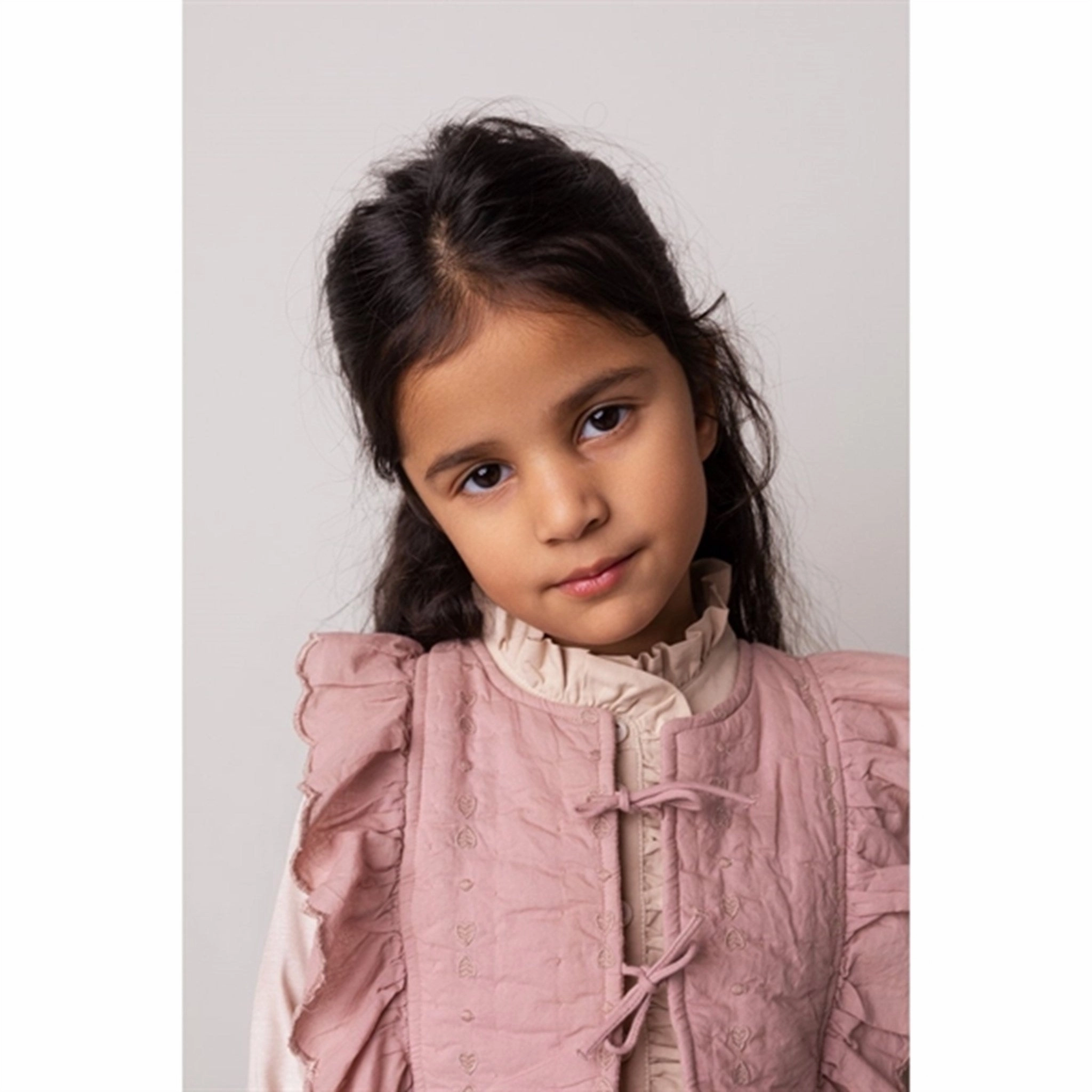 MarMar Cream Taupe Heart Jina Vest made in South America