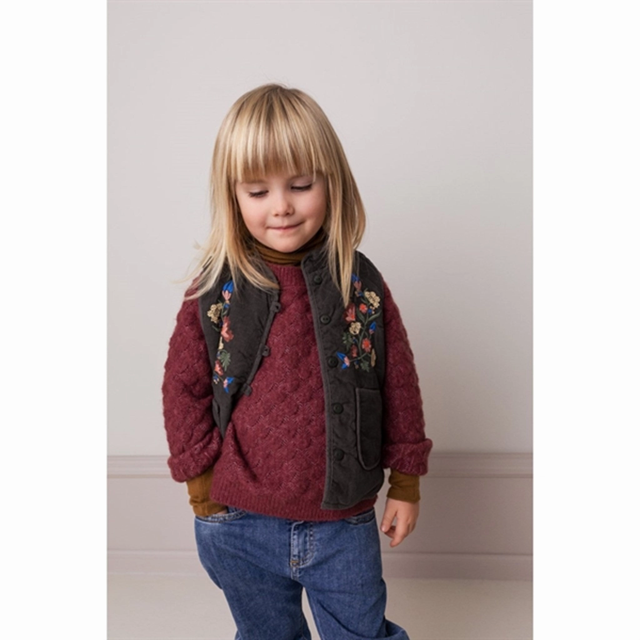 standard fit irregular MarMar Dark Moss Jola Vest