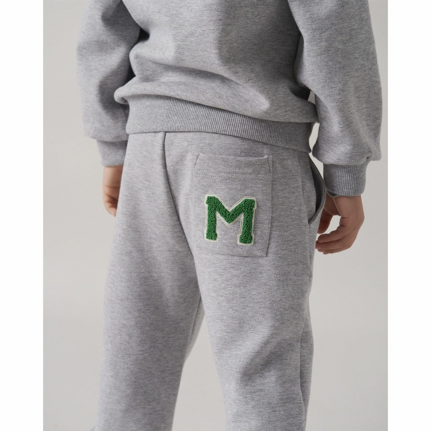 AntiSlipWaist MarMar Double Jersey Green Logo Pelon Sweatpants