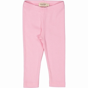 MarMar Modal Fine Rib Pink Blossom Leg Leggings Comfort Stretch