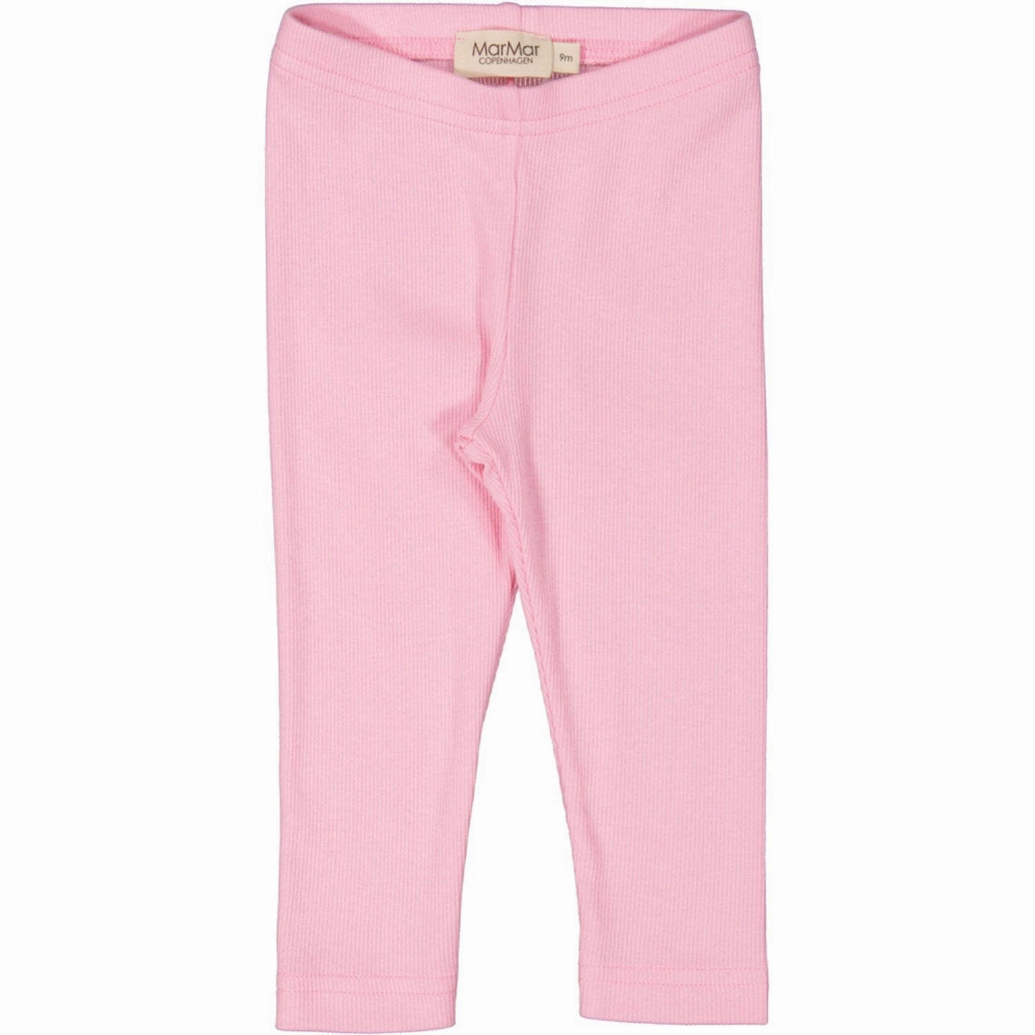 MarMar Modal Fine Rib Pink Blossom Leg Leggings Butt Lifting Design Stretch Recovery Fabric
