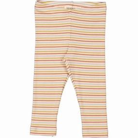 MarMar Modal Rib Autumn Stripe Mix Leg Legging High Durability