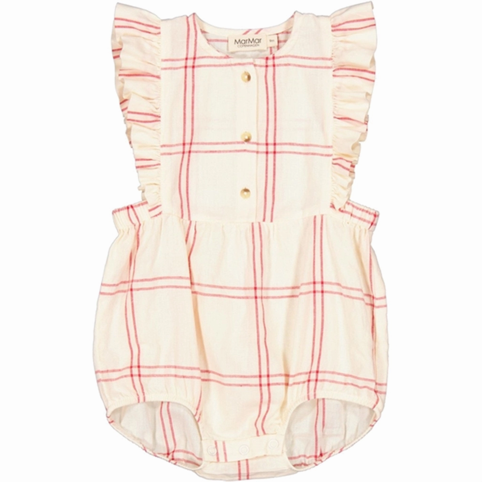 MarMar Red Check Roma Frill Body Bold Resort