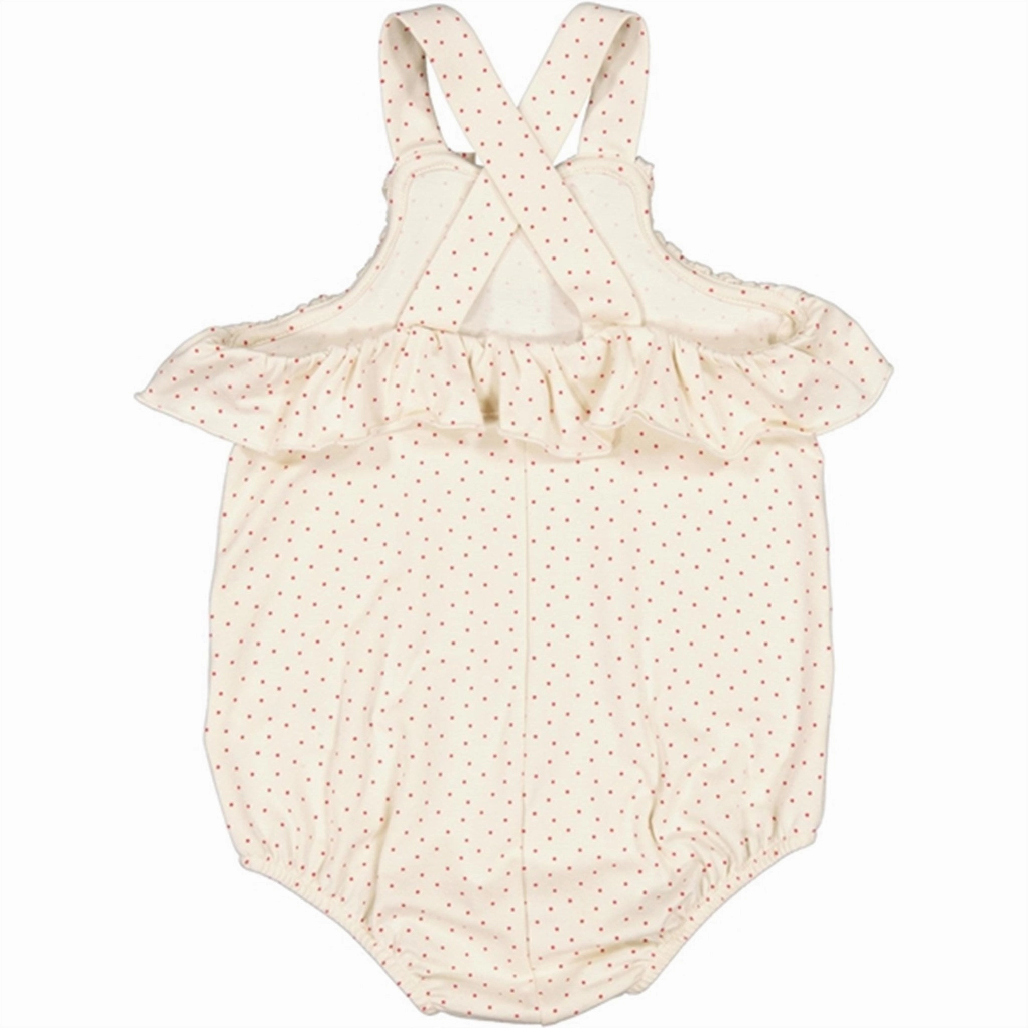 MarMar Red Currant Dot Rona Summer Suit Fine Trendy Sharp Neutral