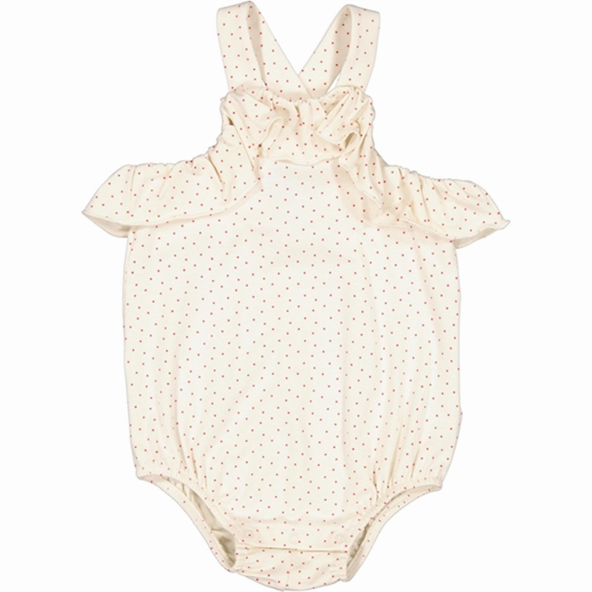 MarMar Red Currant Dot Rona Summer Suit Gym Holiday