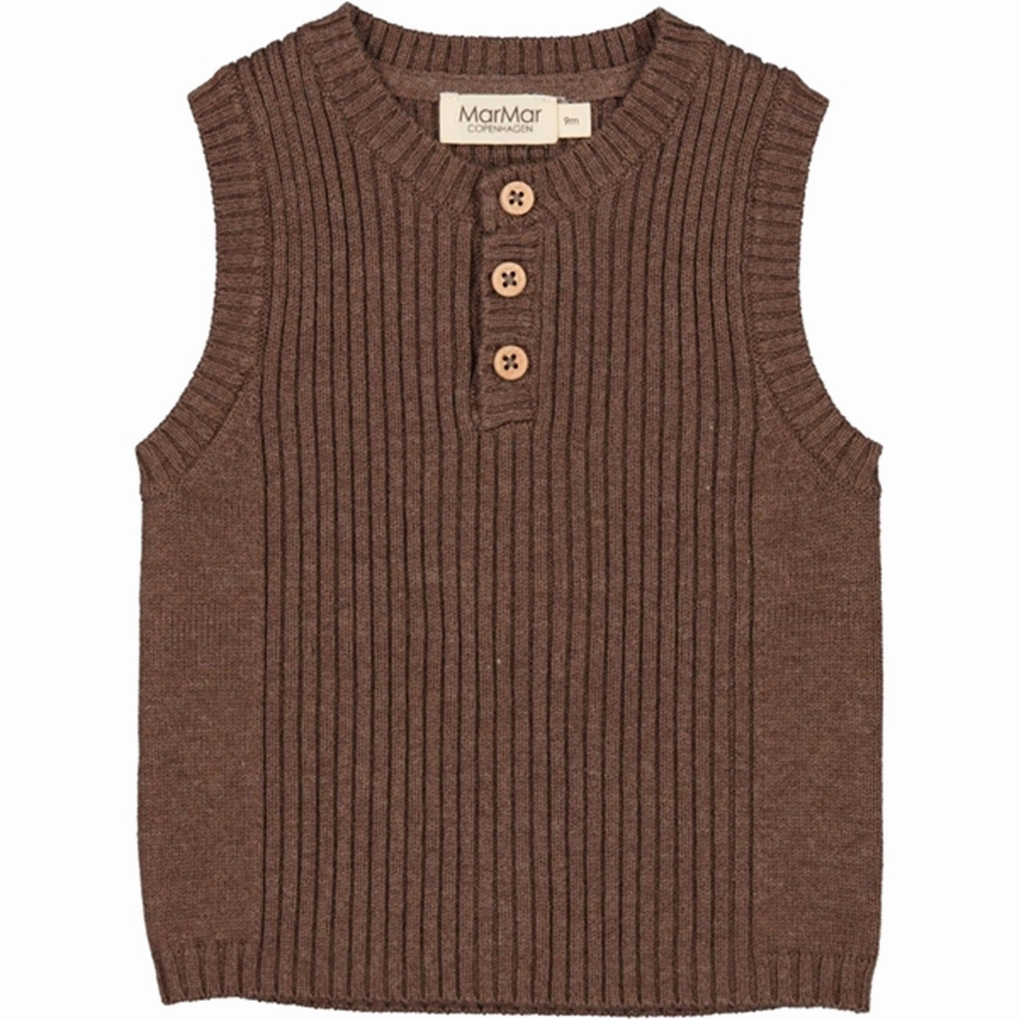 MarMar Wool Terre Melange Togo Knit Vest Suggestion Adjustable Side Tabs