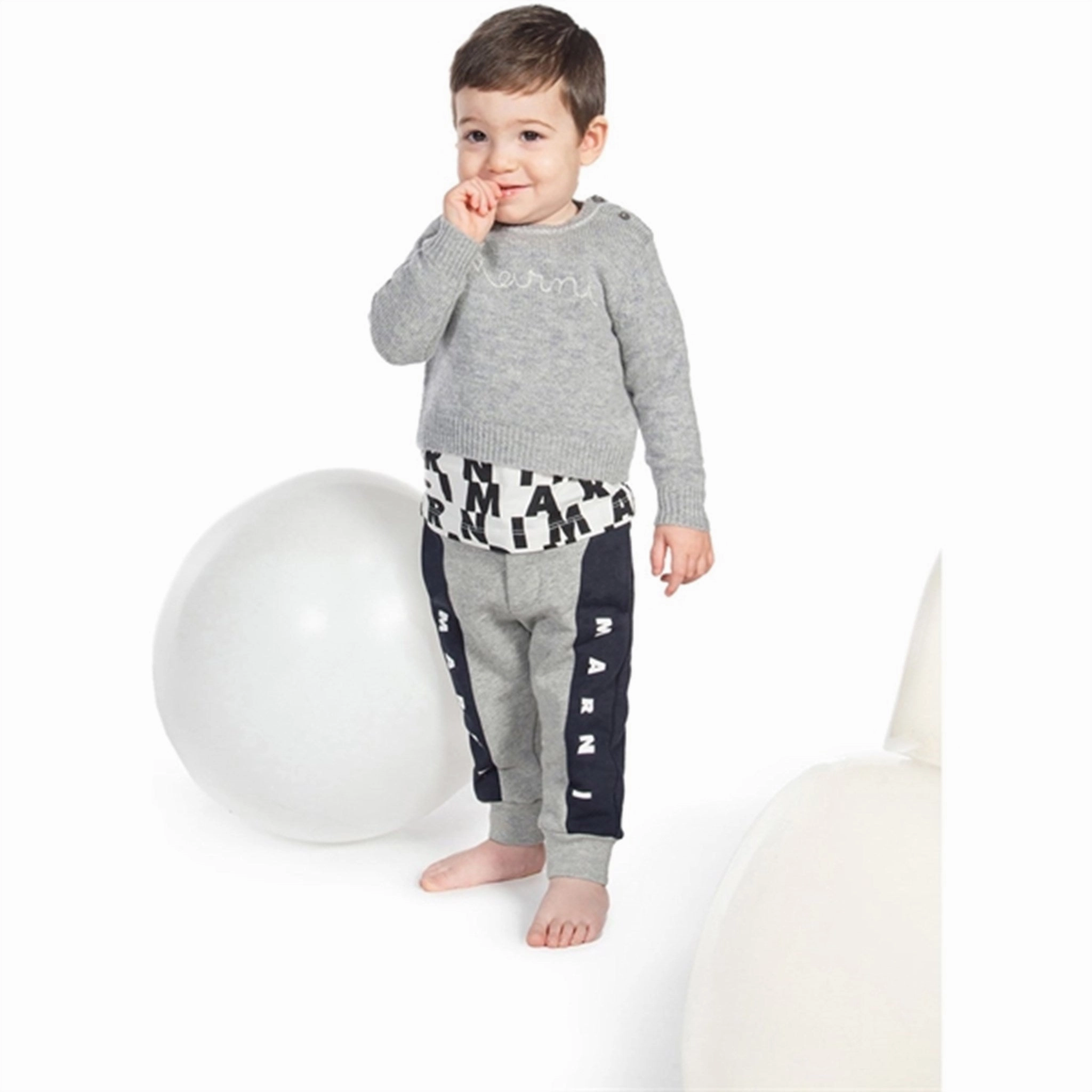 Marni Blue Navy Sweatpants Microperforated Upper Material Lightweight insulation