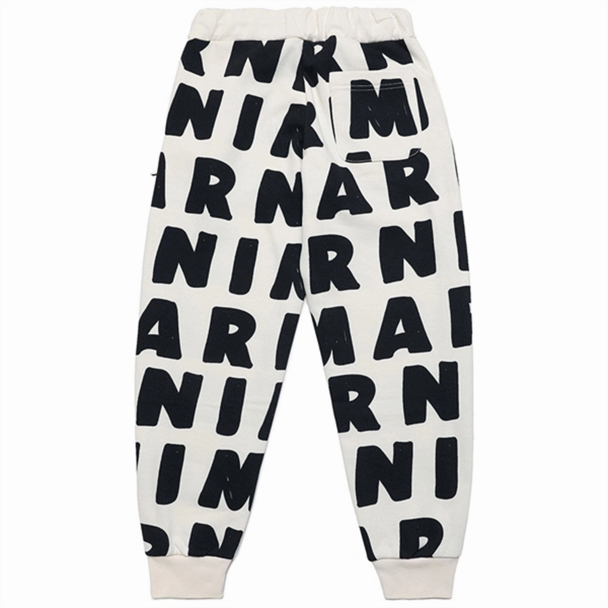 Marni Milk Sweatpants Elasticized Hem Anatomical Arch Support