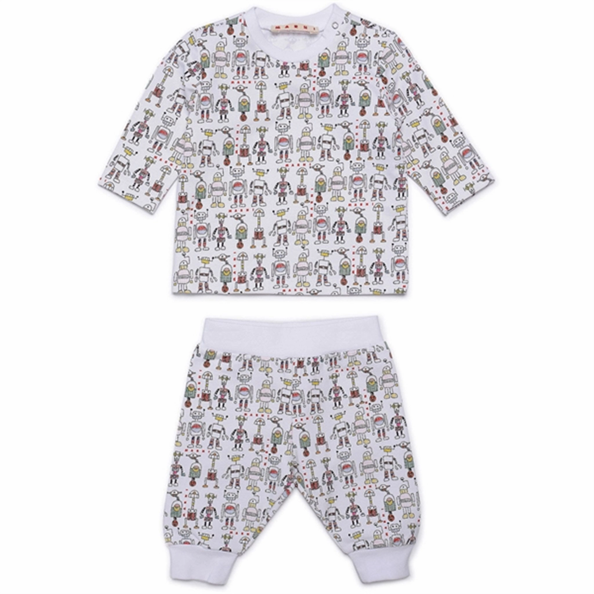 Marni White Sweat Set Flexible Contoured Panels