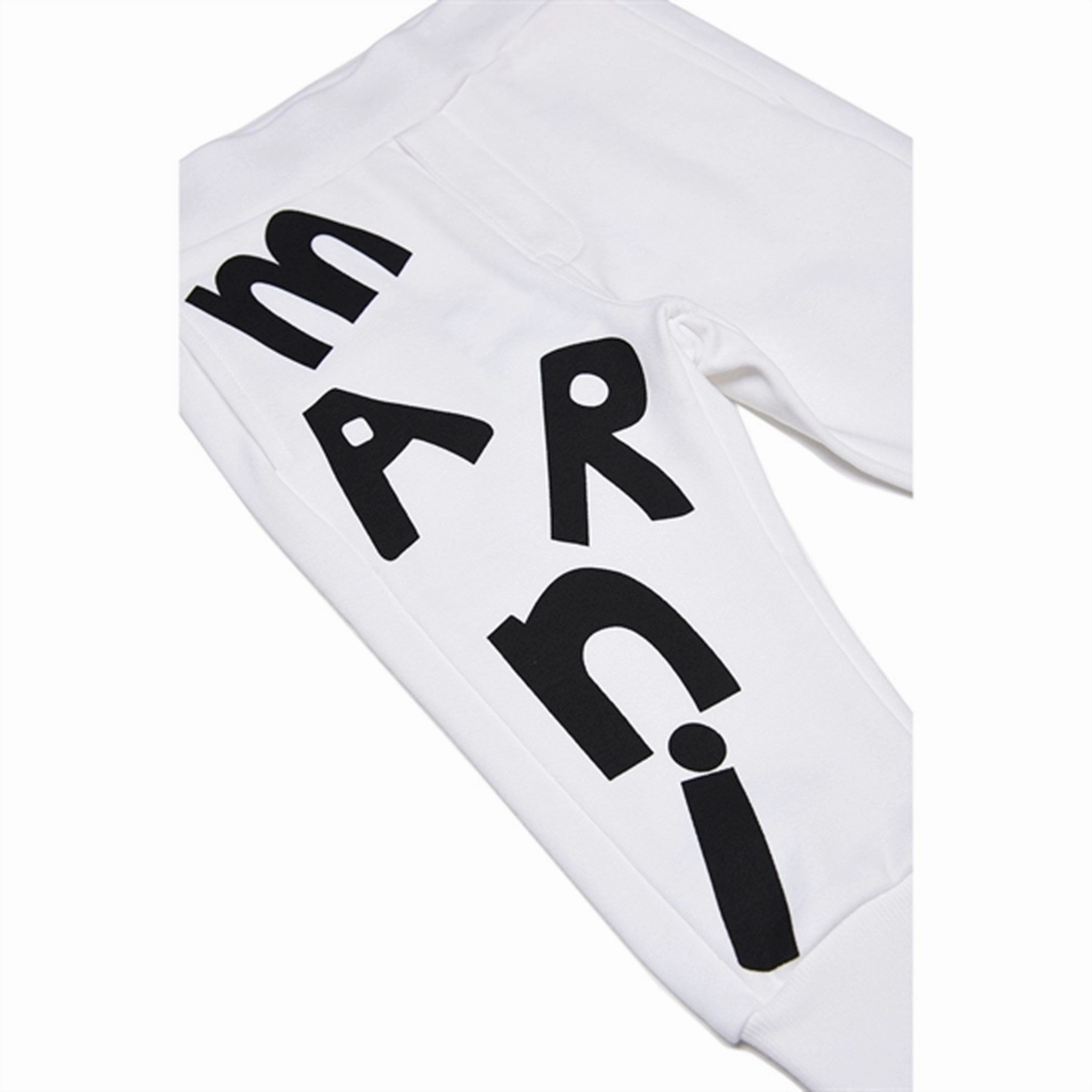 Marni White Sweatpants QuickReleaseFastenings Youth sports wear