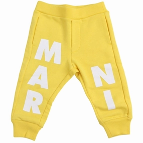 Layered Hem Technology Marni Yellow Sweatpants