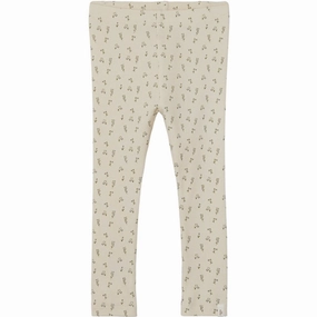 Lil'Atelier Whitecap Gray/Wet Weather Gago Slim Leggings Flattering Waist Shape Control Wear