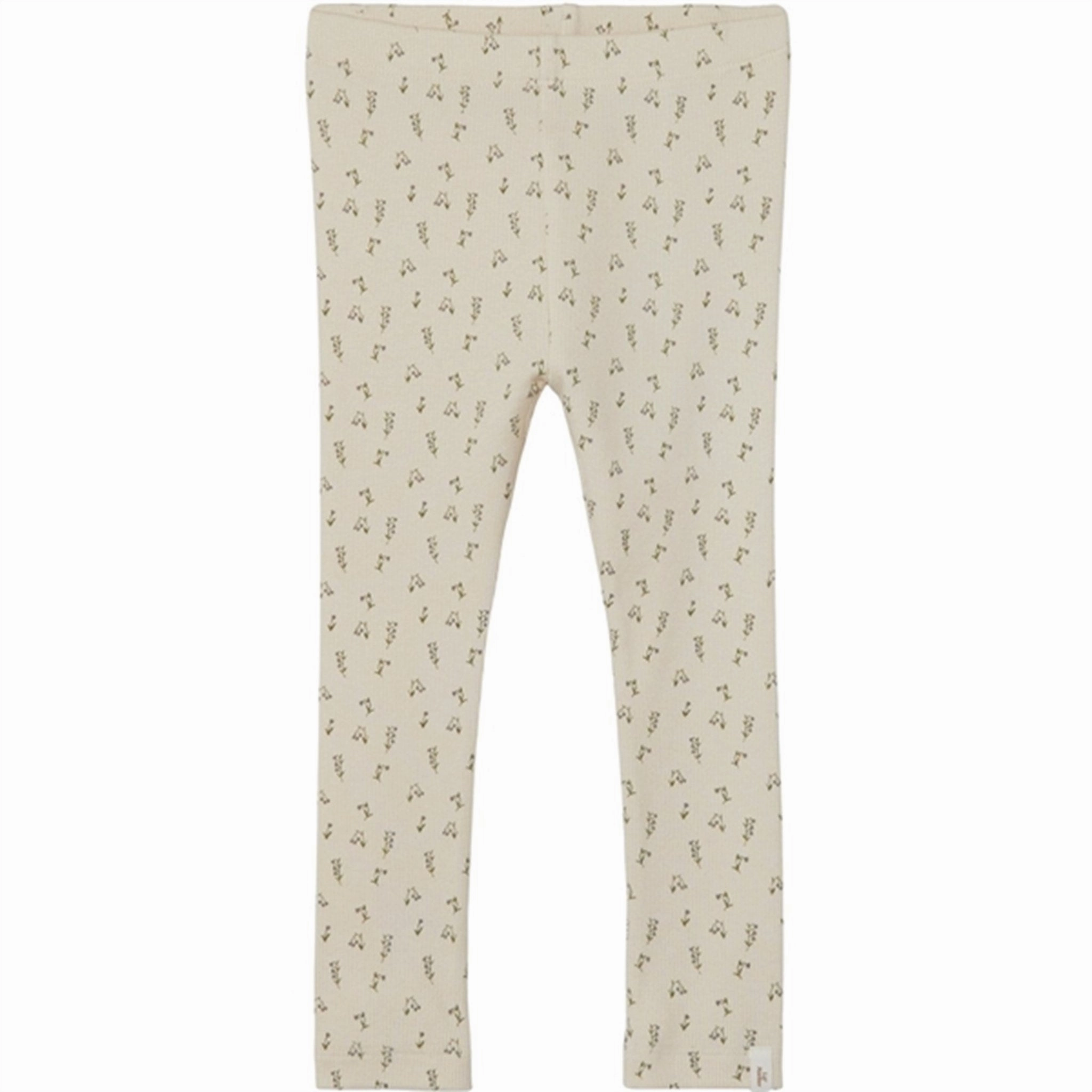 Lil'Atelier Whitecap Gray/Wet Weather Gago Slim Leggings Flattering Waist Shape Control Wear