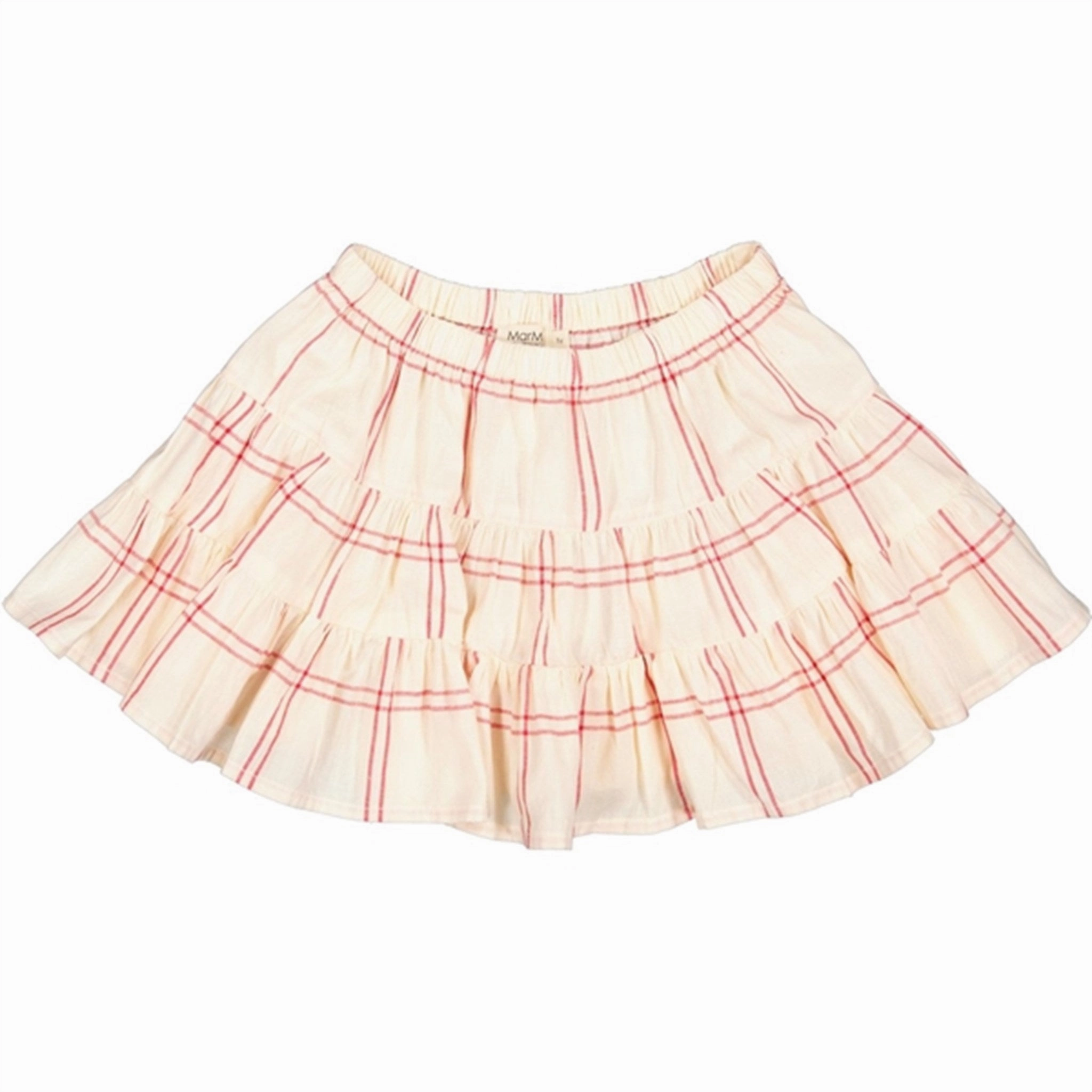 Pastel Colors Everyday Look MarMar Red Check Silvie Skirt
