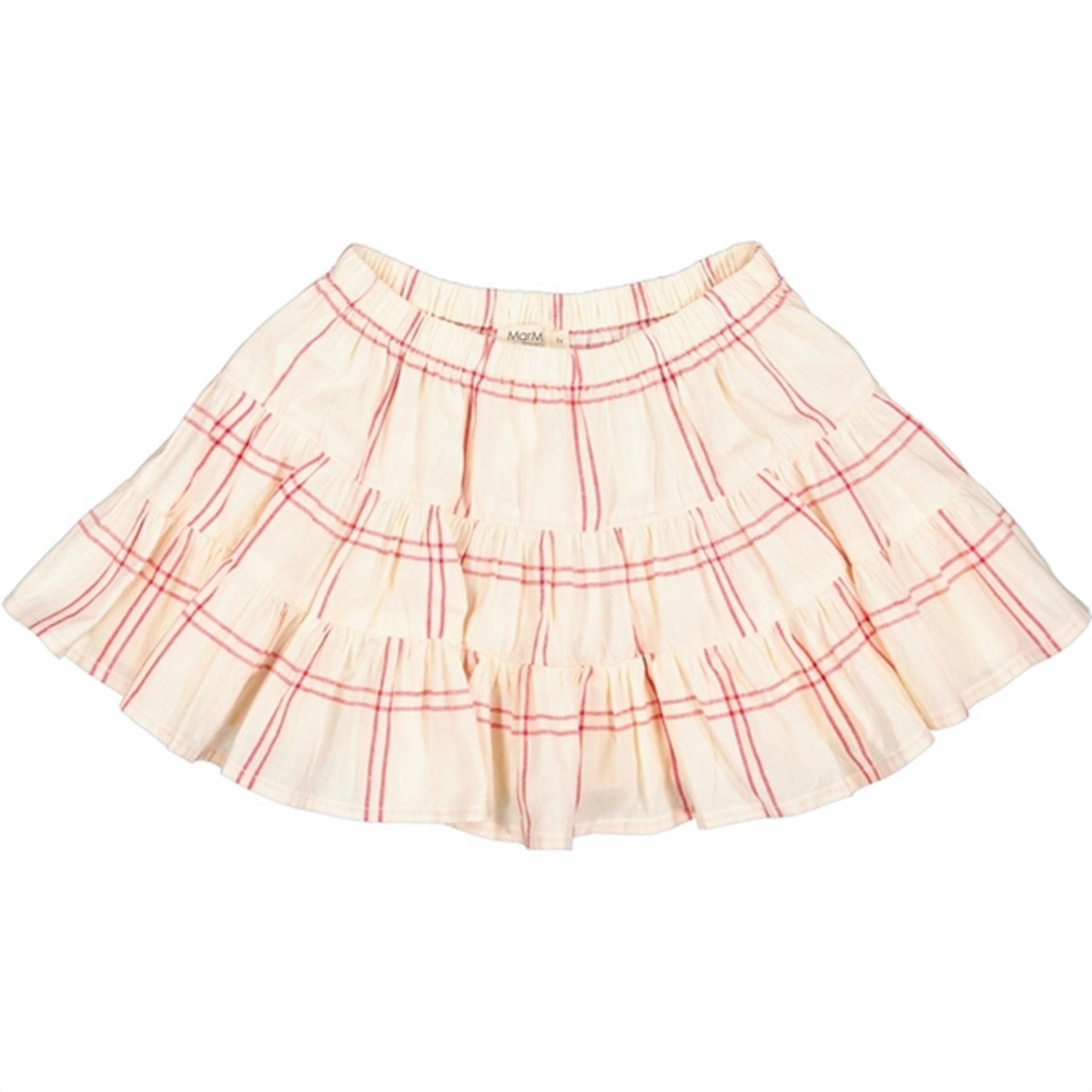 MarMar Red Check Silvie Skirt High Density Weave