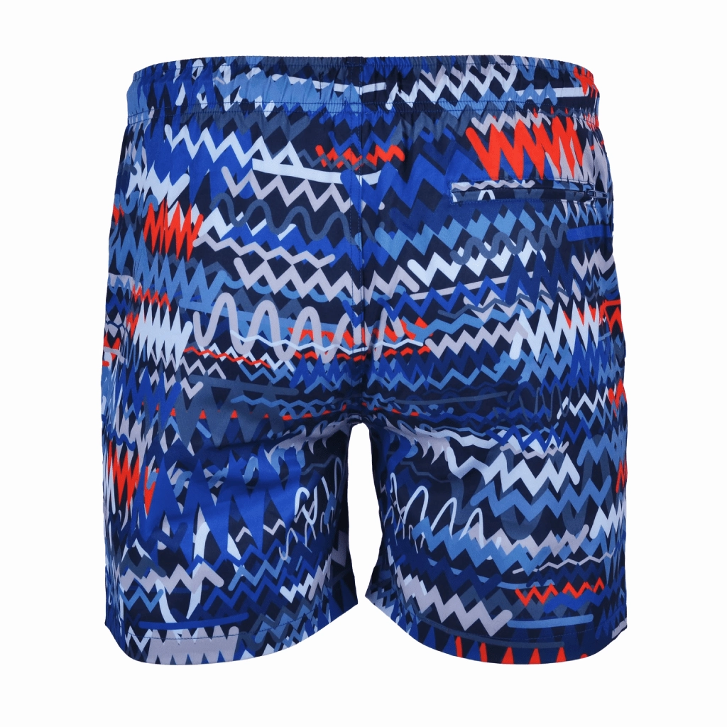 Moda Bandidos Osciallte Blue Red Swim Short Men Zero Irritation Tags