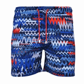 Moda Bandidos Osciallte Blue Red Swim Short Men Easy Days