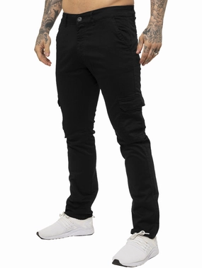 Mens Cargo Combat Slim Fit Trousers | Enzo Designer Menswear Built For Life