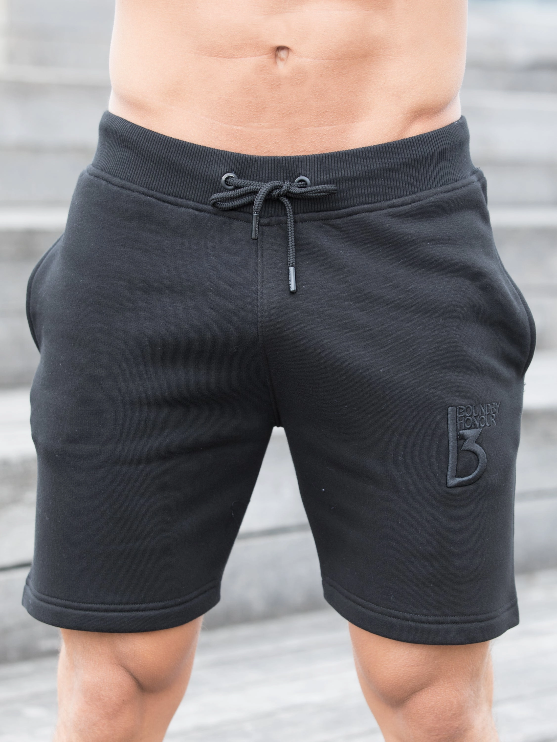 sophisticated appearance Outdoor Vibe Mens Elasticated Waist Gym Running Fleece Jogging Shorts