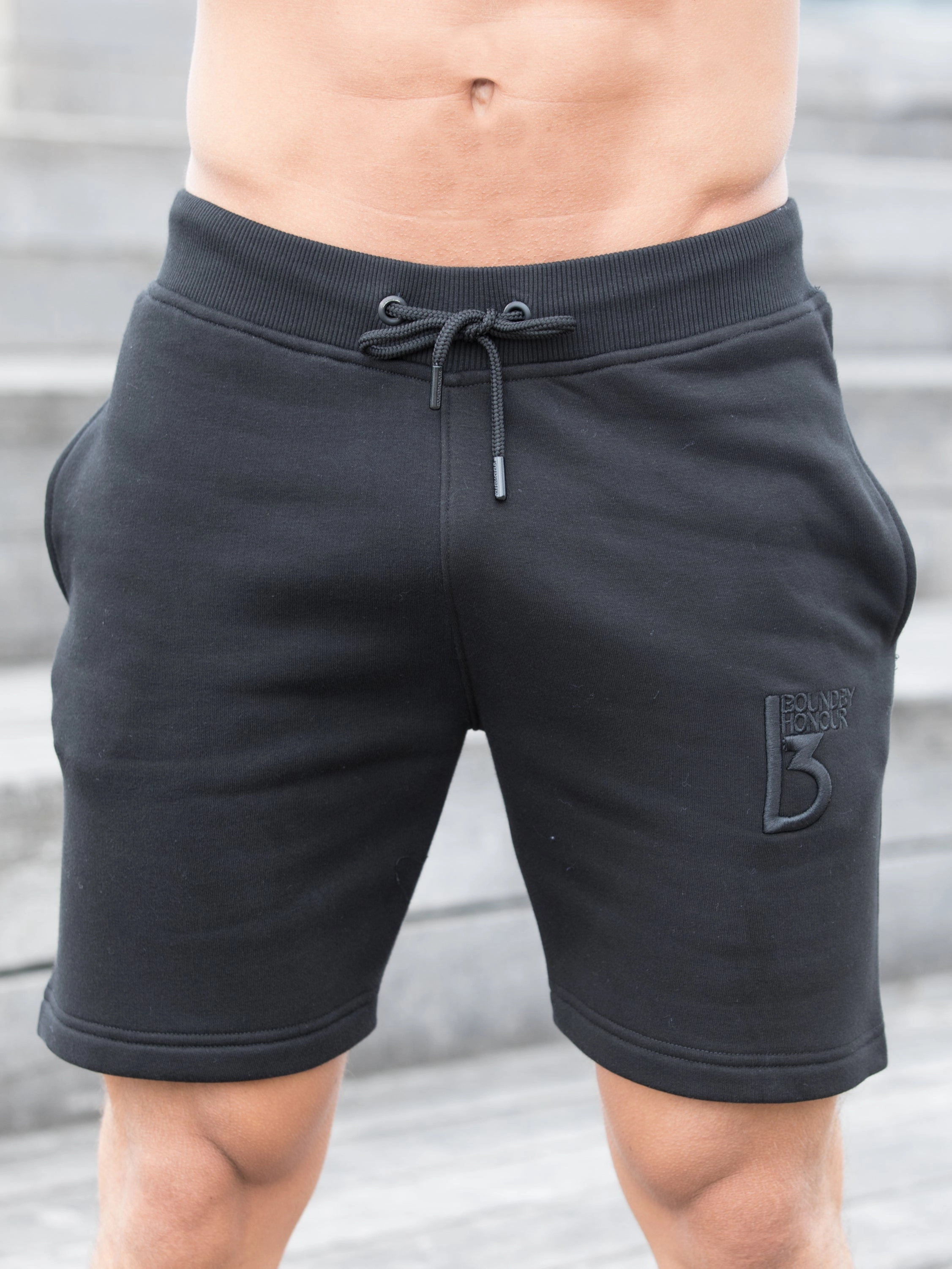 Mens Elasticated Waist Gym Running Fleece Jogging Shorts hypoallergenic