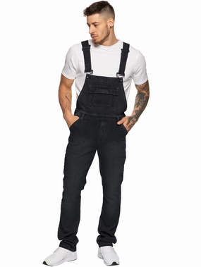 Wrinkle Resistant Finish Mens Fashionable Denim Overall Dungarees  | Enzo Designer Menswear