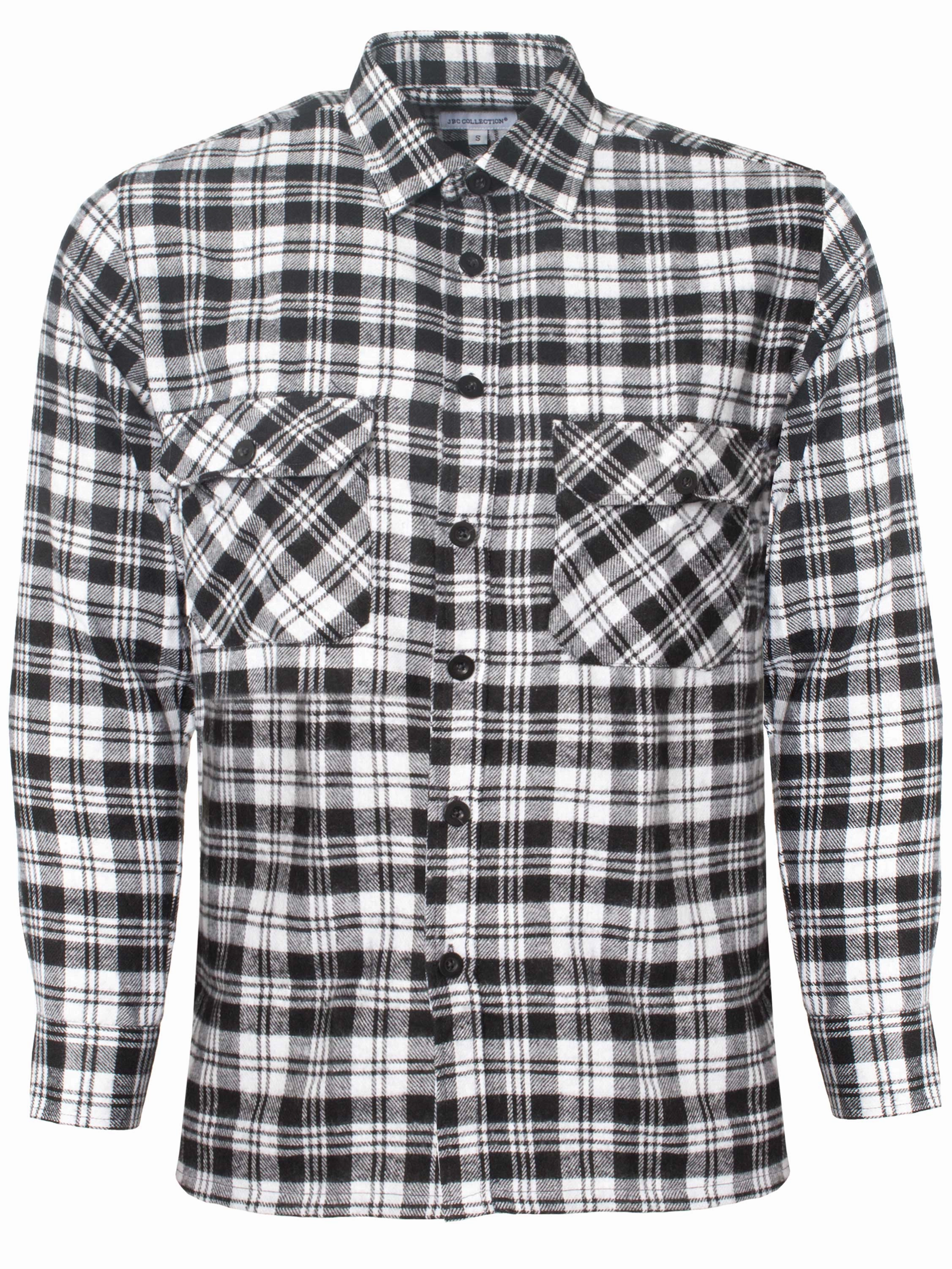 Sustainable Choice Checkered Look Mens Lumberjack Flannel Check Shirt