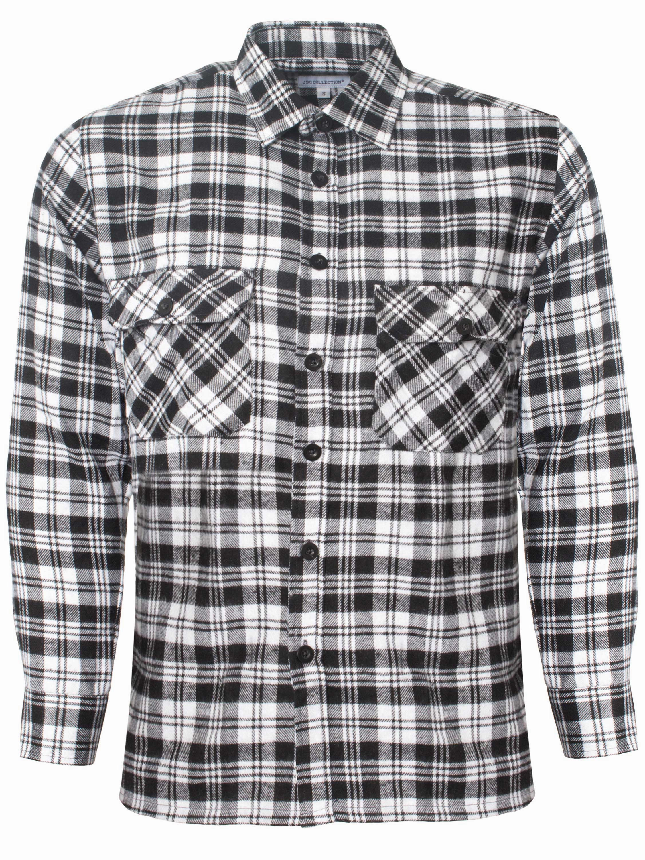 Mens Lumberjack Flannel Check Shirt Handcrafted Detail Stretchable Material