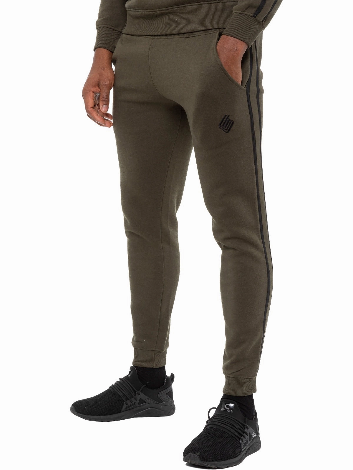 Mens Striped Tracksuit Joggers | Enzo Designer Menswear Stability Support