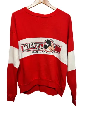 Mickey Florida Women's Red Sweater (Size S) NonIrritating Stitching