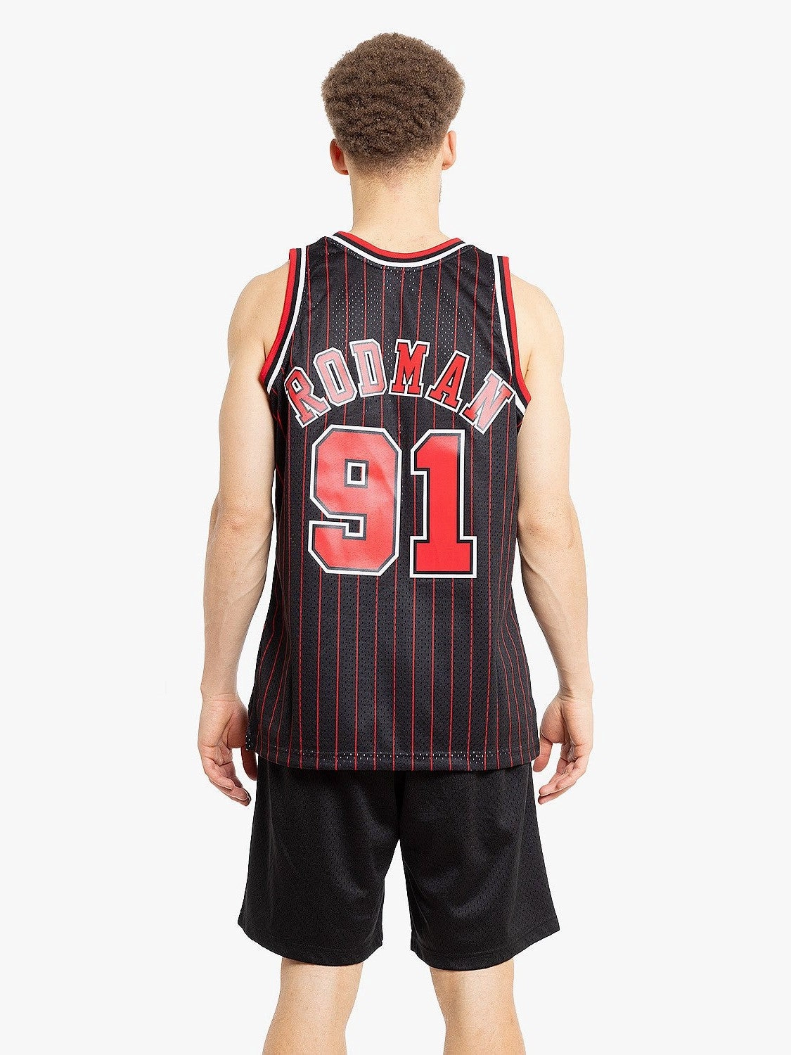 Chicago Bulls Dennis Rodman 95-96 Swingman Jersey Neutral Color ReinforcedHems