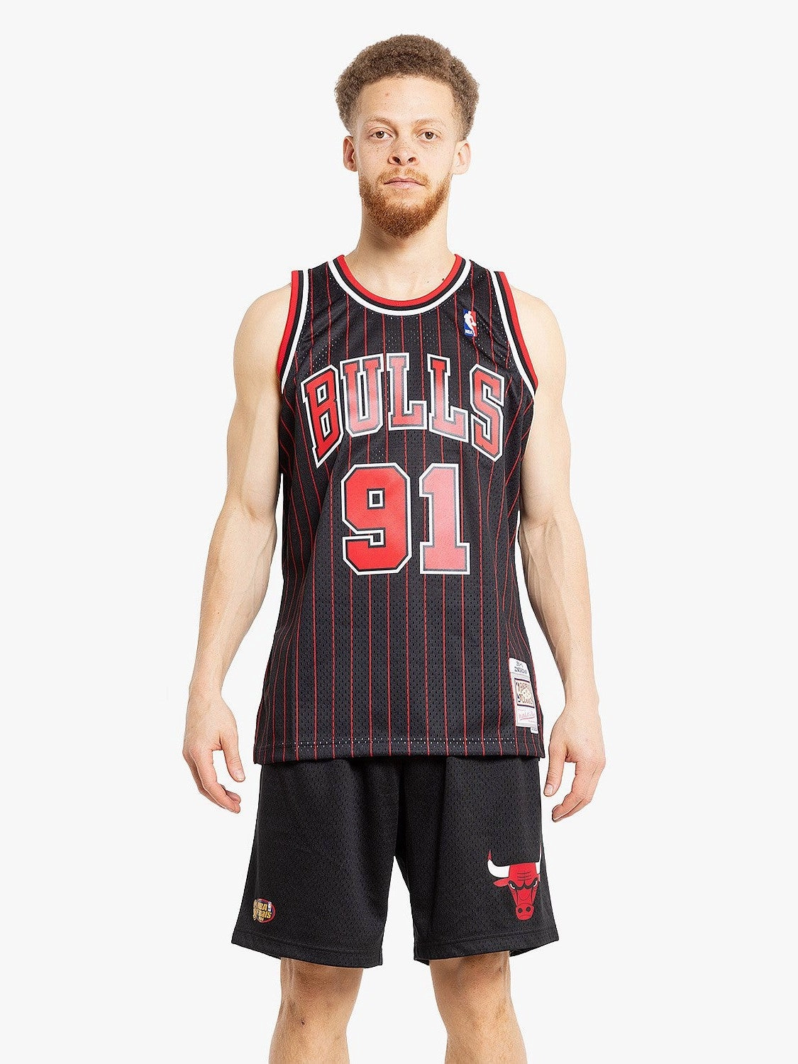 casual and comfortable NoSideSeams Chicago Bulls Dennis Rodman 95-96 Swingman Jersey