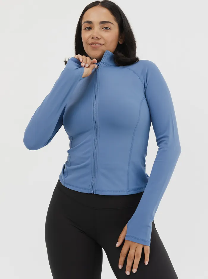 Movement Jacket In River Zippered Vents