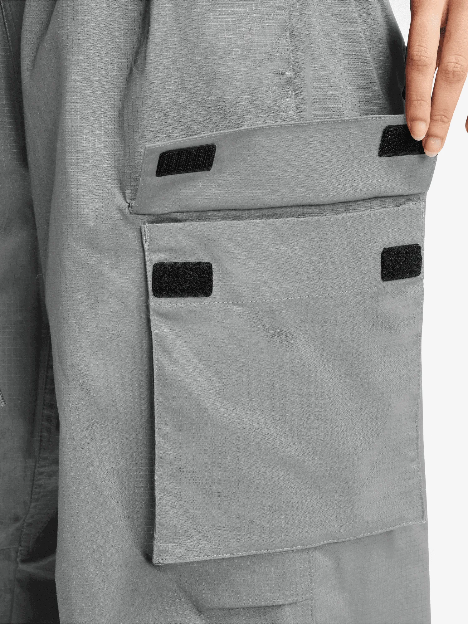 Mid-Rise Oversized Cargo Trousers Chic Style