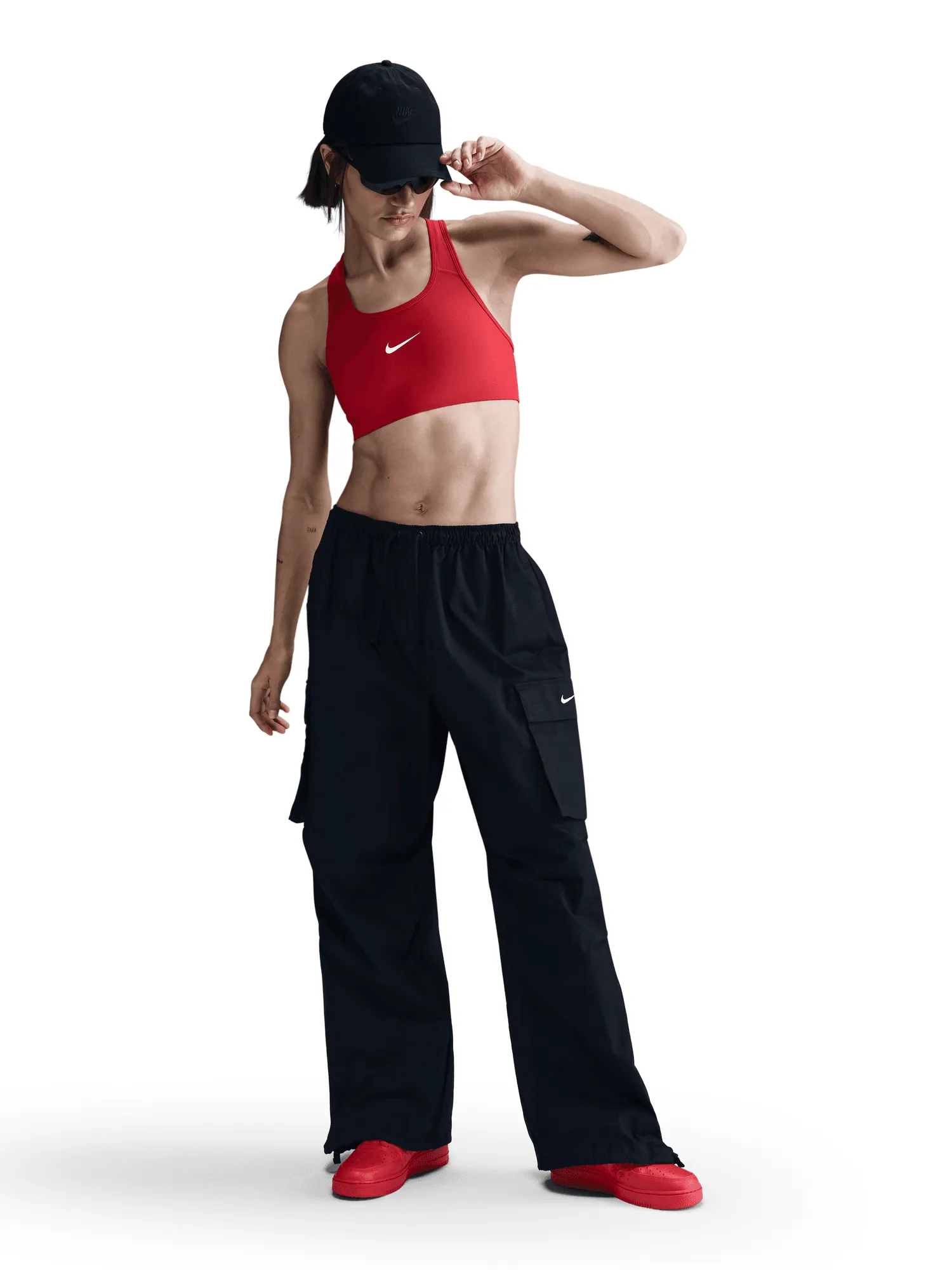 Professional Wear Mid-Rise Oversized Cargo Trousers