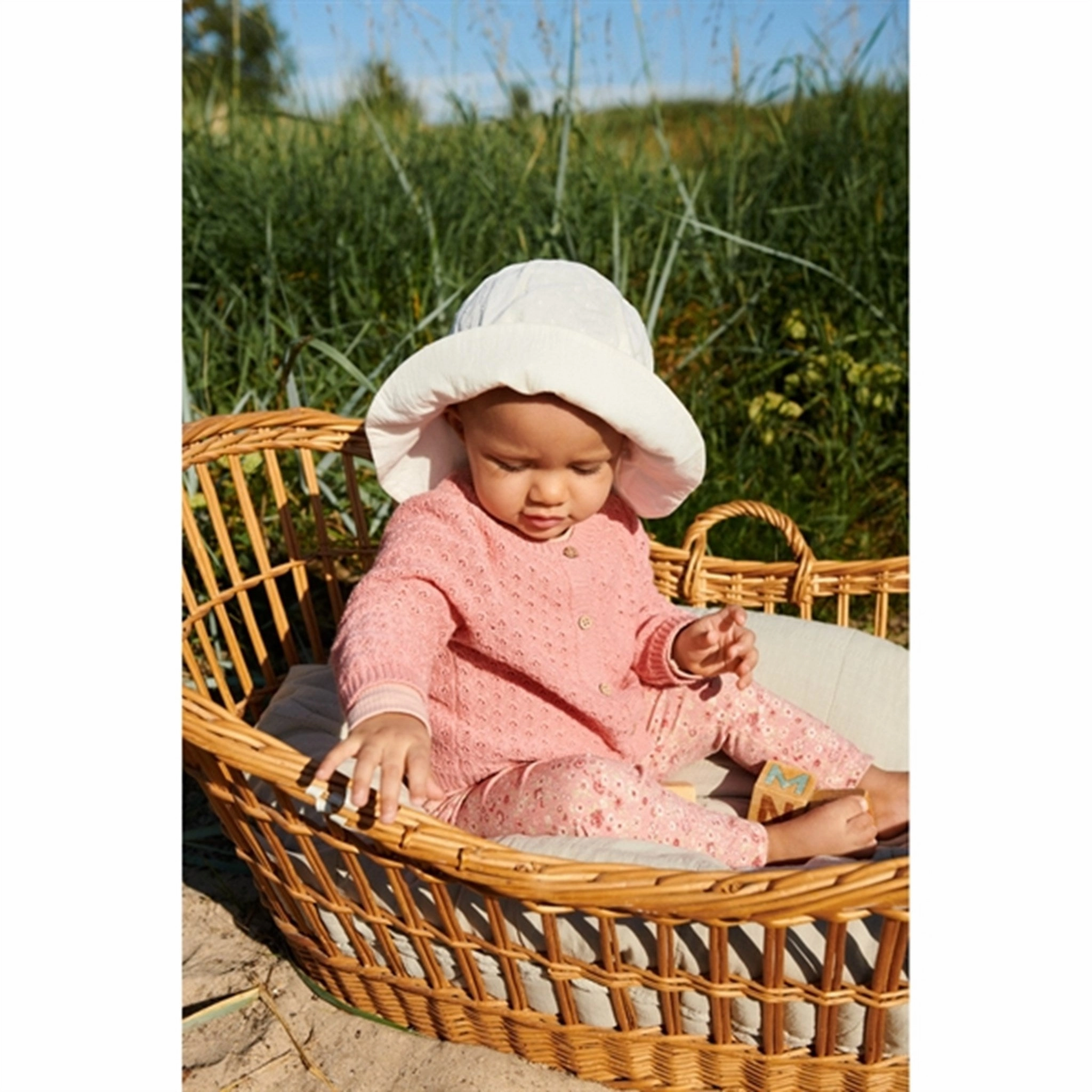 Wheat Rosette Flowers Leggings Jules Reinforced Stitching Sleek Fit