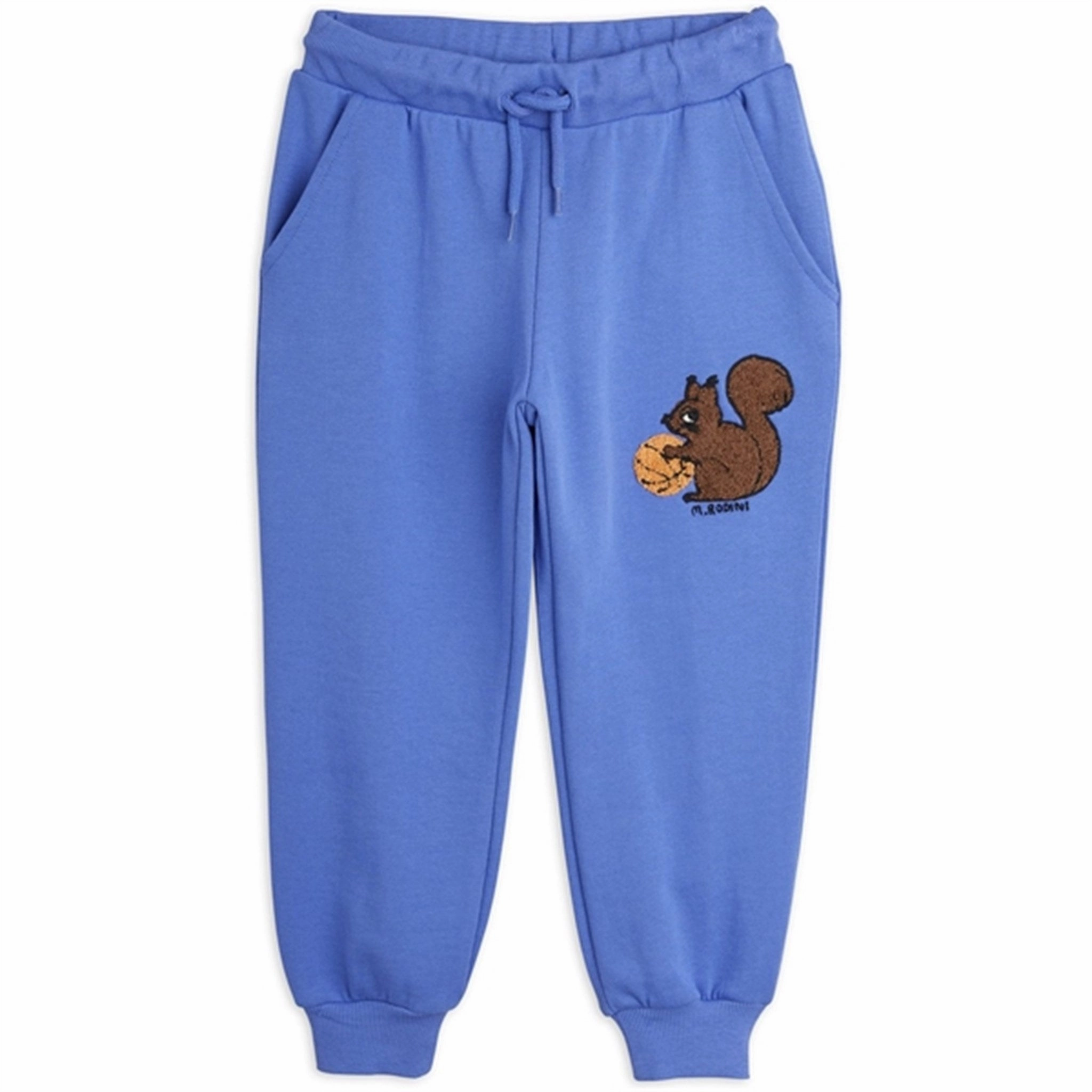 Mini Rodini Blue Squirrel Chenille Emb Sweatpants electronic activity venue