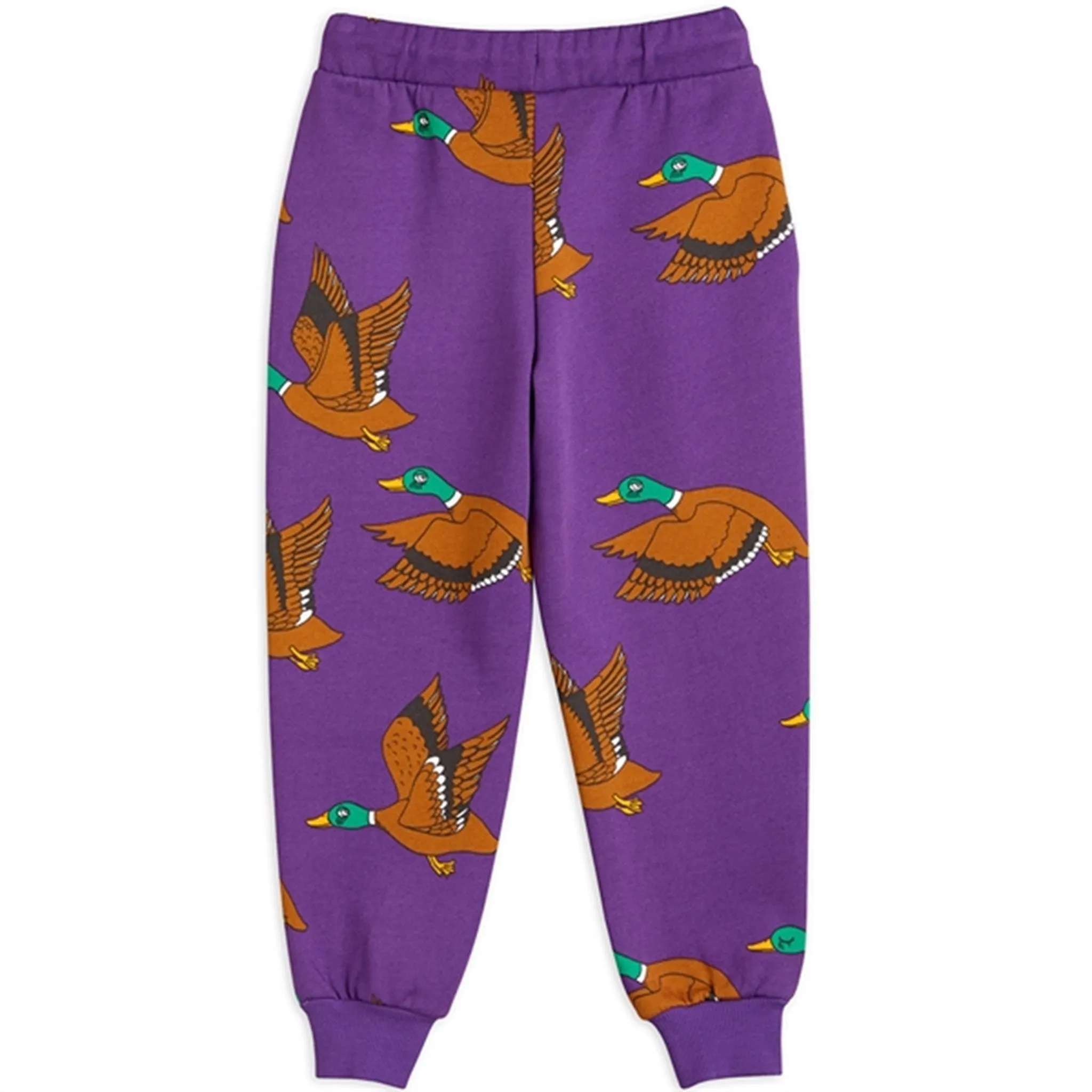 Lightweight Performance ImpactDispersing Fabric Technology Mini Rodini Ducks Aop Sweatpants Purple